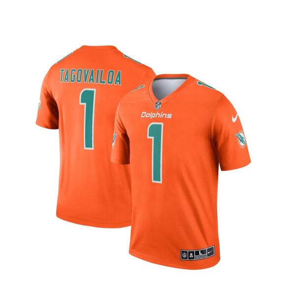 Nike Dri-Fit Miami Dolphins Tua Tagovailoa Inverted Legend Jersey Size XL - Picture 1 of 5